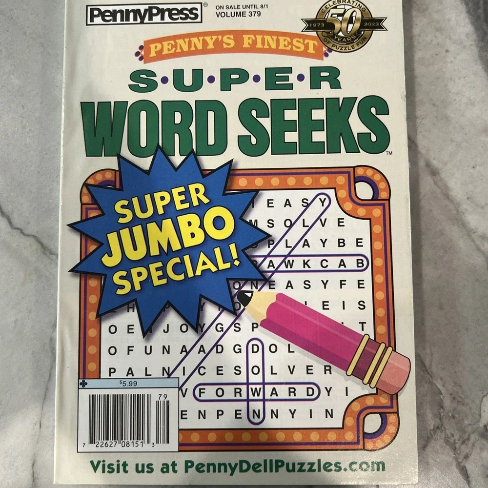 Lot 3 Penny Press Penny's Finest SUPER‎ Word Seeks Jumbo Issues